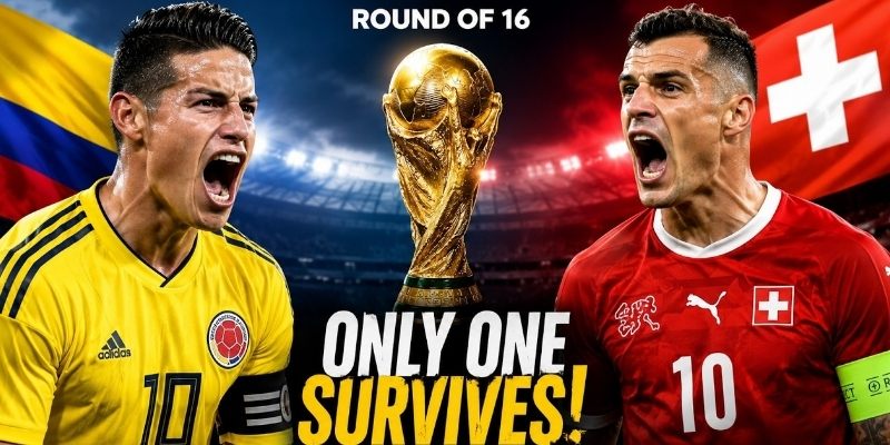 Colombia thắng 2/3 lần đối đầu gần nhất với Thụy Sĩ
